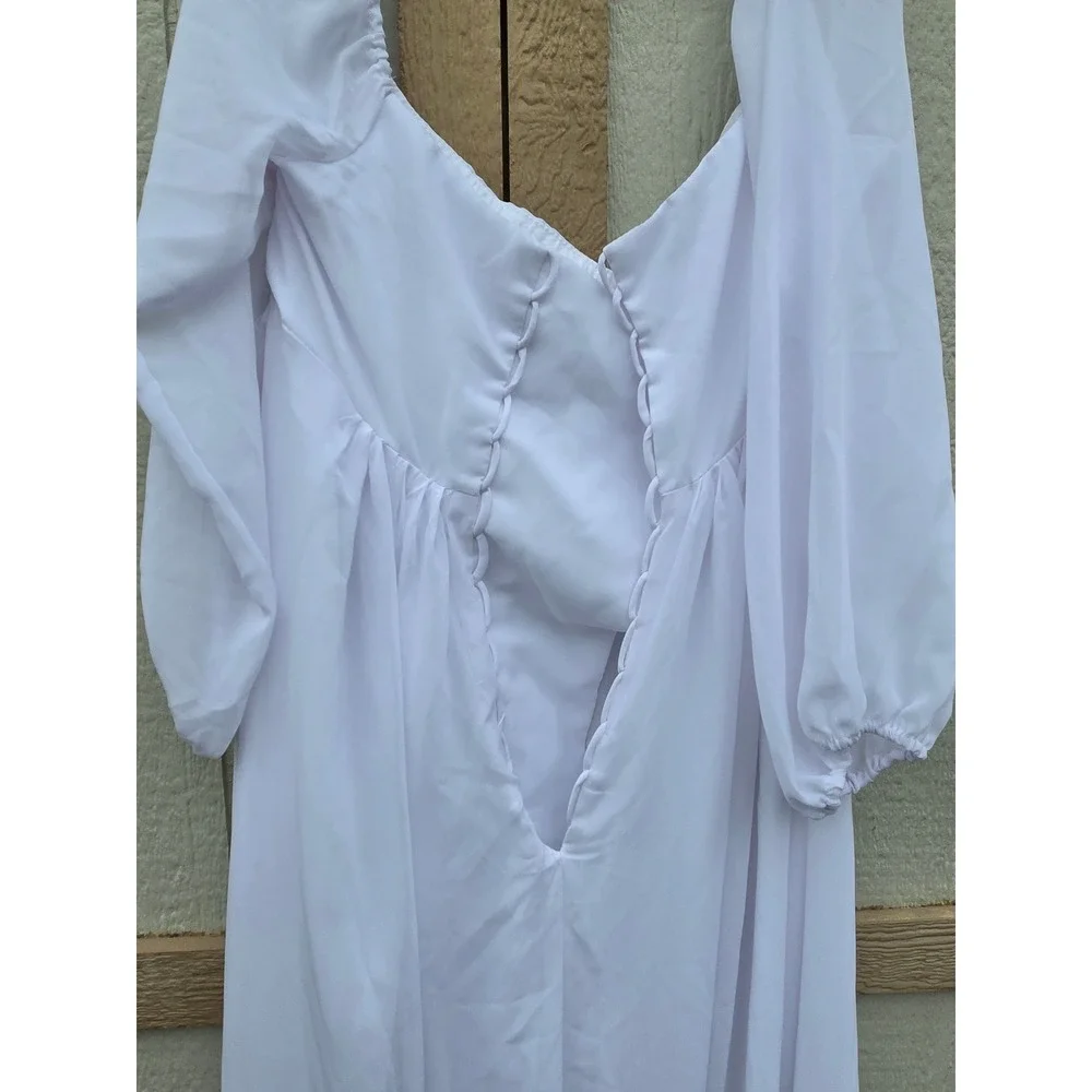 Unbranded white chiffon